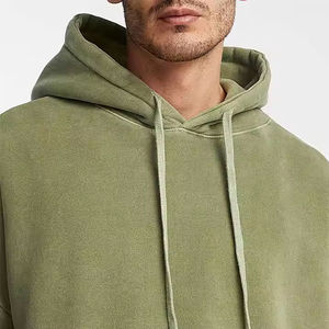 Sweat-shirts pour hommes personnalisés, sweat-shirt oversize à délavage acide, fabricant, 100% coton, haute qualité, vintage, lavé avec logo - Product Image 4