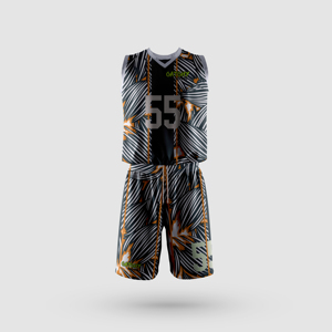 Men's Reversible Basketball Jersey <b>Set</b> Personalized Summer Uniform with Breathable Feature Plus Size Printed Technics - Product Image 5