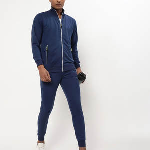 Logo personnalisé imprimé survêtements de sport pour hommes coupe confortable pull à manches longues couleur unie 100% coton ensemble de sports d'hiver - Product Image 1