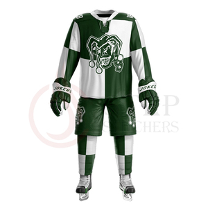 Uniforme de hockey sur glace personnalisé pour les équipes, les clubs et les ligues, broderie, sublimation, couture, uniforme de hockey sur glace en twill - Product Image 1