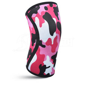 Mangas de rodilla gruesas antideslizantes suaves de alta calidad de neopreno personalizadas para levantamiento de pesas y uso en el gimnasio - Product Image 6