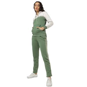 2025 printemps personnalisé deux pièces femmes vêtements de sport ensemble à manches longues poche Streetwear à capuche pantalons de sport femmes survêtement ensemble - Product Image 1