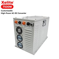 Alimentation électrique industrielle CC 6500W-7500W Haute puissance Large plage de tension Réglable Chargeur de batterie industriel à courant élevé Redresseur