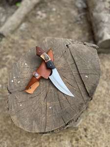 Cuchillo Plegable de Acero de Damasco Hecho a Mano, Cuchillo de Bolsillo para Caza y Actividades al Aire Libre, Bajo Precio, Gran Venta, MOQ Bajo - Product Image 5