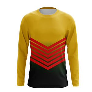 Camiseta de portero de fútbol cómoda Unisex con nombre personalizado Patrón digital de color sólido Top Nuevo logotipo Servicio OEM para hombres y mujeres - Product Image 1