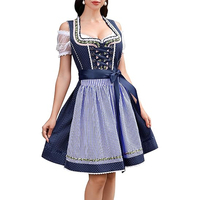 Robe traditionnelle allemande Dirndl Midi Design personnalisé Oktoberfest Costume Beer Festival Cosplay pour femmes adultes