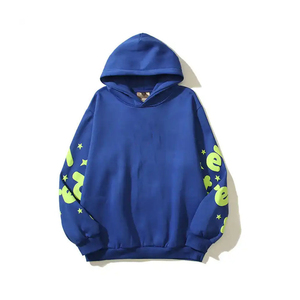 Para Sudadera con capucha 100% algodón Puff estampado letra patrón invierno moda cómodo cuello con capucha Streetwear - Product Image 2