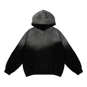 เสื้อฮู้ดแบบสวมหัวของผู้ชายทรงแบ็กกี้โอเวอร์ไซส์ออกแบบโลโก้ได้ตามต้องการ - Product Image 3