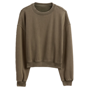 Sweat-shirt surdimensionné en éponge française pour femmes, poids lourd, sweat à capuche imprimé 100% coton, épaule décontractée, unisexe, sweat à capuche avec logo personnalisé - Product Image 1
