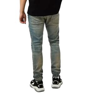 Pantalones Vaqueros para Hombre de Diseño Premium y Buena Calidad, Estilo Desgastado, Ecológicos, Transpirables, Tallas Grandes, Lavado Ácido - Product Image 3