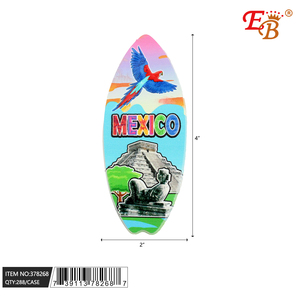 Mexique Aimant Souvenirs 2 \ "X 4 \" Fer-blanc Rectangulaire Magnétique Autocollant 288pcs 24DZ/CS pour Mariage Décor Touristique Cadeaux Flexible - Product Image 1