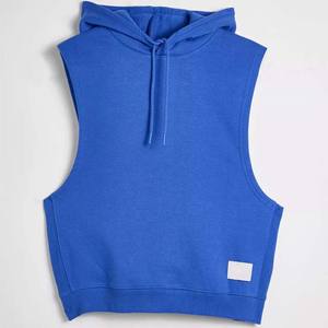 Sudaderas con capucha sin mangas de Color azul Camisas Gimnasio Fitness Wear Ropa de hombre Tallas grandes Sudaderas con capucha transpirables Camisas para la venta - Product Image 5