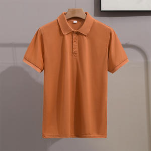 Chemise polo à manches courtes pour homme, couleur unie, été, logo personnalisé OEM, broderie, design imprimé, spécialisé dans Shopee transfrontalier - Product Image 4