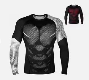 Rashguard de BJJ de diseño personalizado y alta calidad, Rashguards y shorts de surf personalizados X Martial para hombre, Rashguard para hombre - Product Image 1