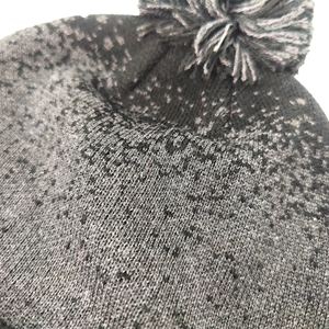 หมวกแจ็คการ์ดปักโลโก้ออกแบบได้ตามต้องการใหม่สำหรับฤดูหนาวหมวกถักลายกะโหลกลายตาราง3D - Product Image 4