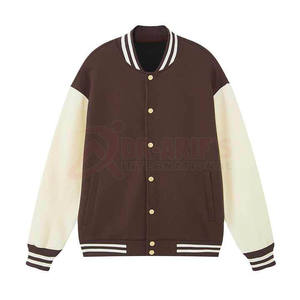 Chaqueta universitaria con parche de chenilla personalizada, chaqueta universitaria de estilo lujoso, chaqueta universitaria con letras de manga de cuero para hombre - Product Image 5