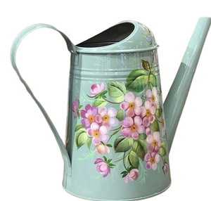 Galvanized Handle Hand Painted Metal <b>Water</b> Can Garden Ware Farmhouse Style <b>Water</b> Can for Home Garden Usage - Product Image 2