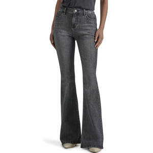 Pantalon en jean pour femme de qualité supérieure, décontracté, uni, avec tissu 100% coton, écologique et respirant pour un confort durable - Product Image 1