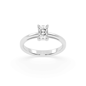 Elegante anillo de plata con diamantes cultivados en laboratorio-Joyería de lujo sostenible para ocasión anillo de compromiso - Product Image 1