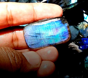 Haute qualité grande taille 30x40mm Malachite tranche pierre précieuse pour trèfle sculpture perles de pierre - Product Image 3