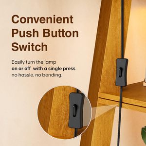 Wooden Floor Lamp for Living Room <b>Decoration</b> with <b>LED</b> <b>Bulb</b> Night Lamp with PlugSwitch Supplier Living Room & Bedroom <b>Decoration</b> - Product Image 3