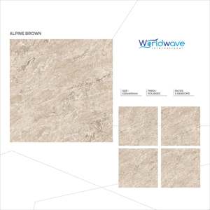 กระเบื้องปูพื้นและผนังพอร์ซเลนเคลือบเงา GVT PGVT ขนาด 600x600 มม. ลายหินอ่อน Statuario Carrara Calacatta ผลิตในอินเดีย - Product Image 6