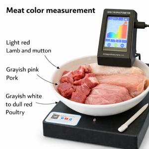 Espectrofotómetro Portátil, Colorímetro para Pruebas de Frescura de Carne y Pescado con CIE Lab LCH Reflectancia OEM - Product Image 1