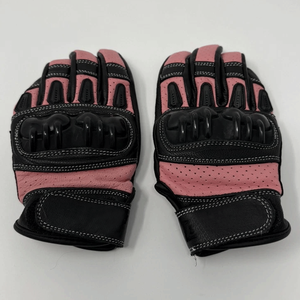 Women's Black and White Motorbike Racing Leather Gloves Winter Auto Racing Wear for Men Customizable Motorcycle Gloves - Product Image 5