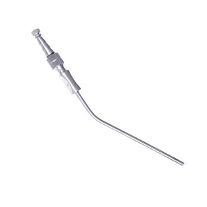 Tube d'aspiration dentaire en acier inoxydable, finition lisse durable, instrument réutilisable pour la chirurgie buccale, les procédures cliniques et l'usage quotidien - Product Image 1