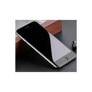 Protection d'écran en verre trempé Zore 3D Latte Full Coverage pour iPhone 7, installation facile, antistatique, anti-espion, noir - Product Image 4