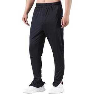 <b>Men's</b> Anti Wrinkle Mesh Athletic Gym Workout <b>Lounge</b> Open Bottom Sweatpants Anti-wrinkle, <b>Man</b> Trouser, Plain Dyed Trouser - Product Image 2