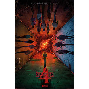 Modern Style Stranger Things Season 4 <b>Poster</b> Set of 3 Wall Decor Paper Art - Product Image 2