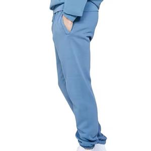 Pantalones tejidos transpirables informales de estilo suelto de entrenamiento personalizado para hombre, pantalones de chándal deportivos de trabajo con múltiples bolsillos, tela bordada - Product Image 4