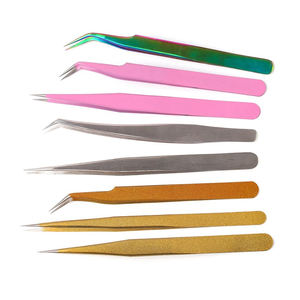 Pinzas de pestañas para extensión de pestañas Pinzas de volumen de pestañas profesionales con logotipo personalizado de alta calidad - Product Image 4