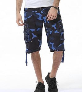 Pantalones cortos Cargo de camuflaje para hombre, pantalones cortos Cargo de camuflaje para exteriores con varios bolsillos, algodón - Product Image 1