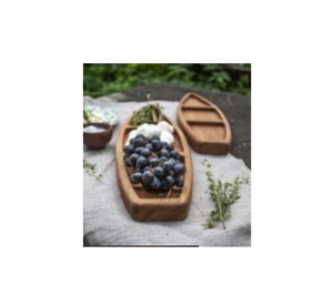 Plato de cavidad de mesa de madera rústica de primera calidad con acabado natural para servir comida con estilo o centro de mesa decorativo 2025 - Product Image 2