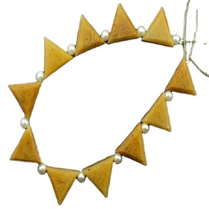 Pierre précieuse d'aventurine jaune naturelle 11 pièces perles à facettes 2020 vente en gros fabricant authentique de haute qualité - Product Image 1