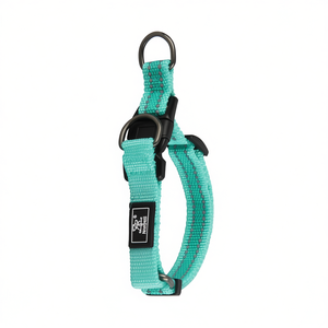 Collare per Animali Domestici Bicolore con Strisce Riflettenti per Passeggiate all'Aperto e Visibilità - Product Image 2