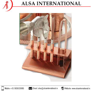 Vente en gros du meilleur nouvel ensemble d'outils de bar professionnel en cuivre à un prix abordable disponible en Inde. - Product Image 2