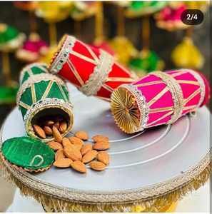 Lohri Makar Sankranti Pakistani & Indian Wedding Favors Dhol Box with Laddoo Bidh for Party for Ramadan New Year <b>Halloween</b> - Product Image 4