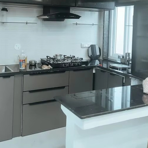 Antique <b>Large</b> Format Glossy Black <b>Marble</b> Look Porcelain Slab for Kitchen and Bathroom Walls Modern Design for Villas - Product Image 1