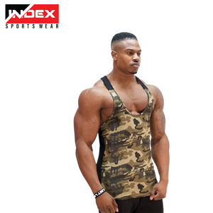 Camiseta sin mangas de algodón de alta calidad para hombre, ropa deportiva para gimnasio, ropa activa para entrenamiento con logotipos personalizados - Product Image 4