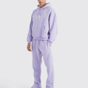 ชุดวอร์มและมีฮู้ดสำหรับผู้ชายชุดวอร์มไม่มีลาย500 GSM สำหรับฤดูหนาว - Product Image 1