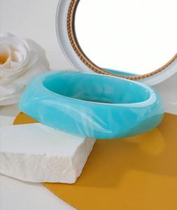 Multicolor Resin <b>Bracelets</b> Bangles for Women Epoxy Resin Use for Beaded Tube <b>Bracelet</b> Fashion Jewelry - Product Image 5