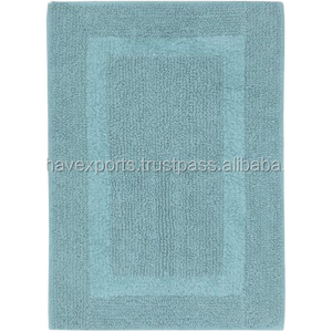 Luxury Reversible <b>Bath</b> Rugs Made in India Cotton Material by Vaibhav Exporter for Hotels Reasonable Prices - Product Image 2