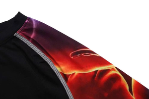 Wholesale Custom Your Own Fashions Logo Sublimation <b>Printed</b> Rashguard Bjj Quick Dry Men MMA Muay Thai Grappling Rash Guard - Product Image 4