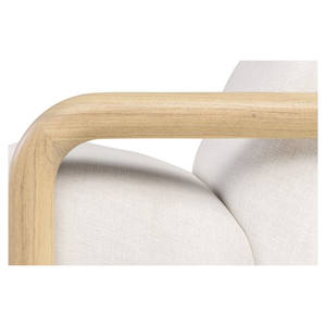 Fauteuil individuel haut de gamme en teck avec rembourrage pour salon, bureau, salle d'attente, hôtel - Vente en gros - Product Image 6