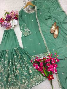 นำเสนอใหม่ cinon Top-sarara และ dupatta ชุดเย็บอย่างเต็มที่ - Product Image 6