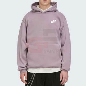 Sweats à capuche de haute qualité 100% coton polyester Sweats à capuche surdimensionnés pour hommes Faible MOQ Sweats à capuche surdimensionnés tendance - Product Image 3