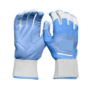 Guantes de Bateo de Béisbol Unisex Azules Personalizados de Primera Calidad al por Mayor, Material de Cuero Transpirable, Cierre de Velcro, Tamaños Personalizados - Product Image 1